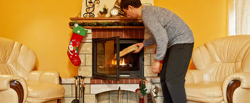 Rusted Metal Fireplace Restoration in Fairwood, Washington